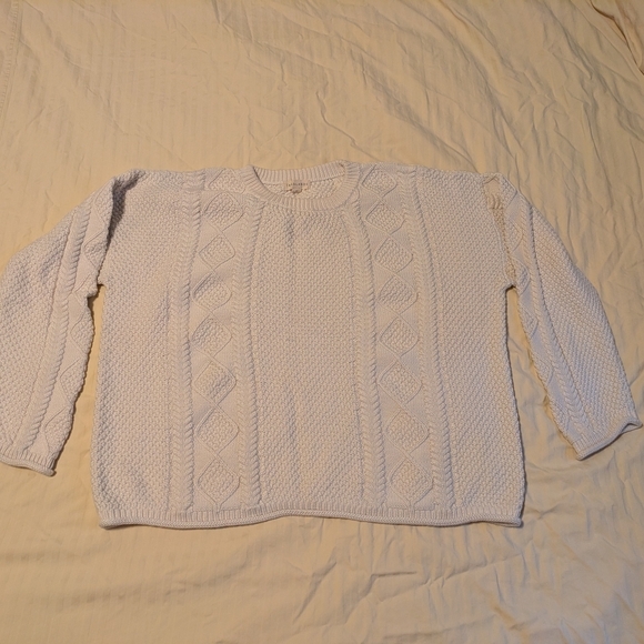 Tradlands Cream Fisherman's Sweater - Picture 1 of 3